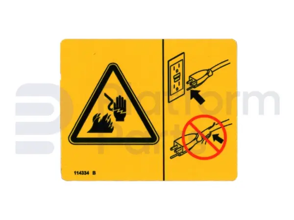 Decal, danger, electrical hazard