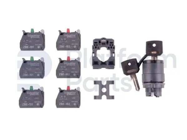 Switch, key, kit, 3P, 2P maintained+1P spring return left