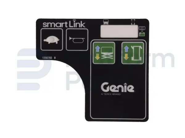 Pegatina, caja de control