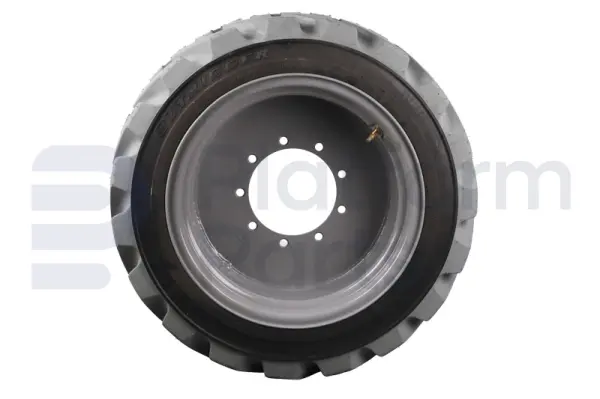 Non-marking tire + rim, foamed, LH