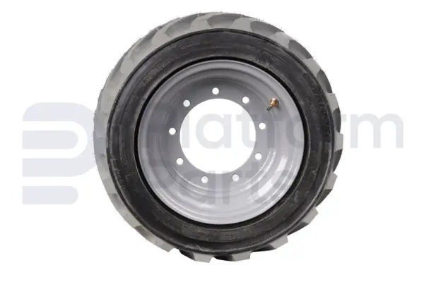 Non-marking tire + rim, foamed, RH
