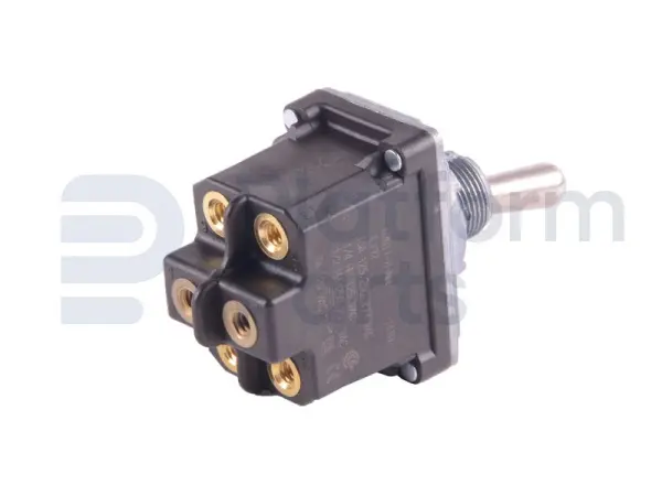 Toggle switch, (ON)-ON, DPDT