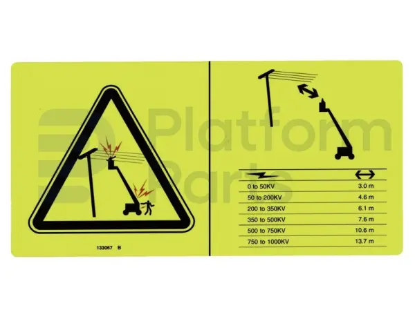 Decal, electrocution hazard