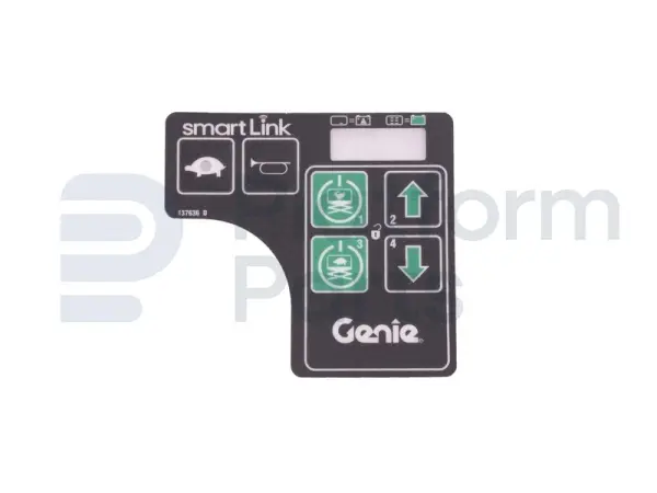 Pegatina, caja de control