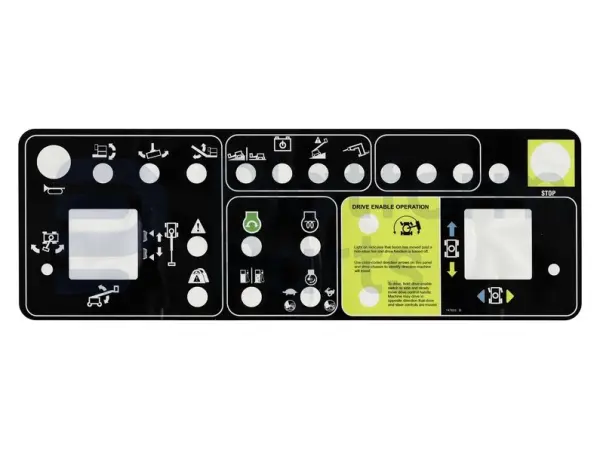 Decal, control, control box