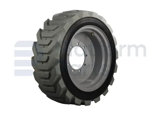 Non-marking tire + rim, foamed, LH