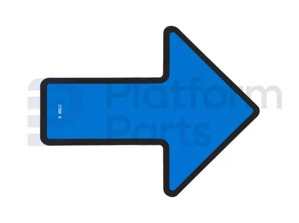 Pegatina, flecha azul