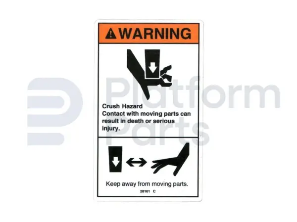 Decal, crushing hazard