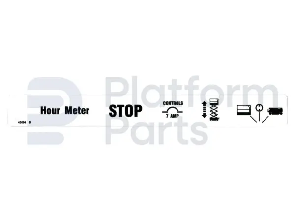 Decal, lower control