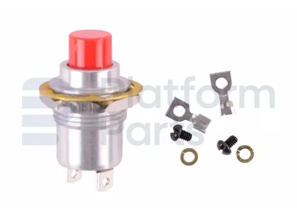 Push button, red (joystick enable)