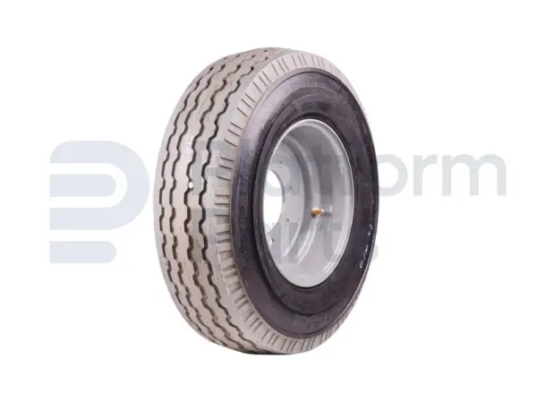 Non-marking tire + rim, foamed, 8*8