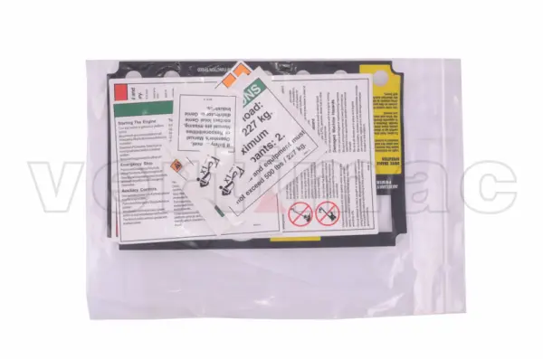 Pegatina kit, seguridad, plataforma Z34-