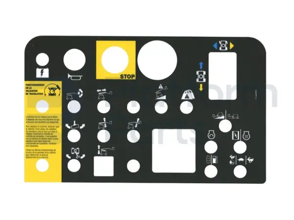 Decal, control, control box, French