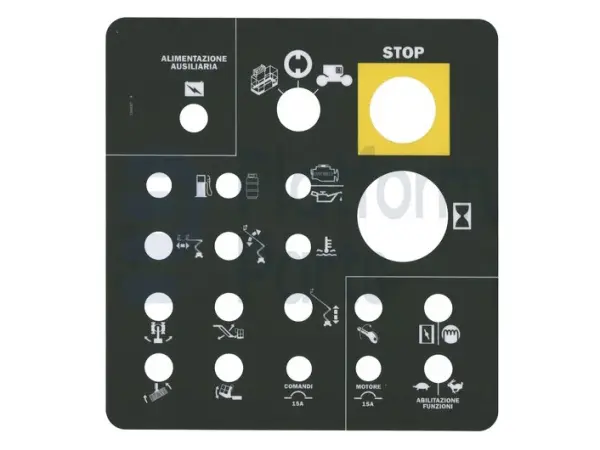 Decal, lower control, Italian