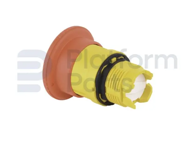 Emergency stop plastic with turn