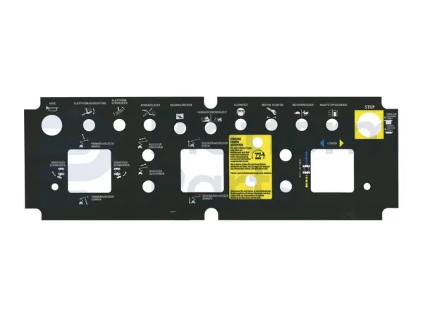 Decal, control, control box, German