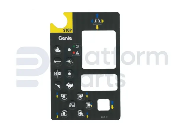 Decal, control, control box