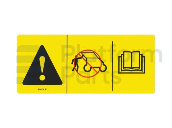 Decal, warning, comp access