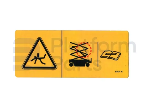 Pegatina, safety chock