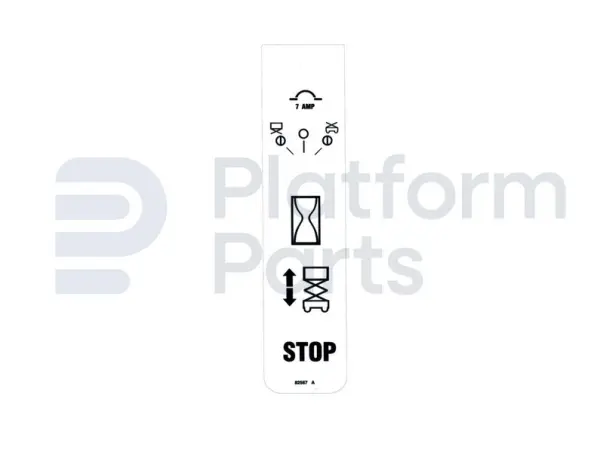 Decal, lower control