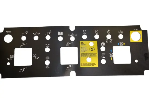 Pegatina, uso, caja de control