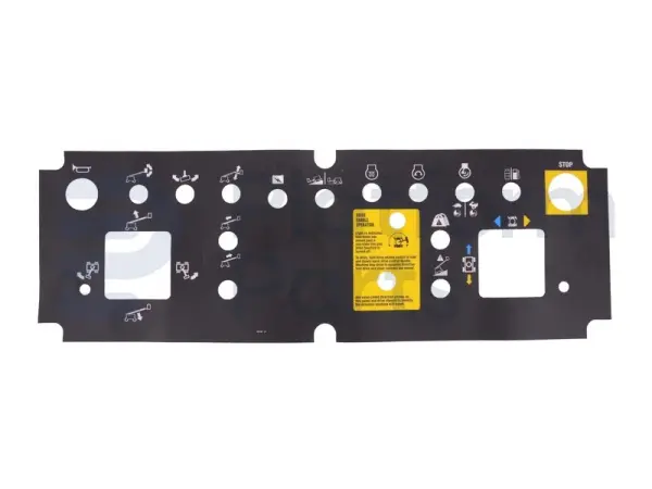 Pegatina, uso, caja de control