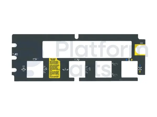 Pegatina, uso, caja de control
