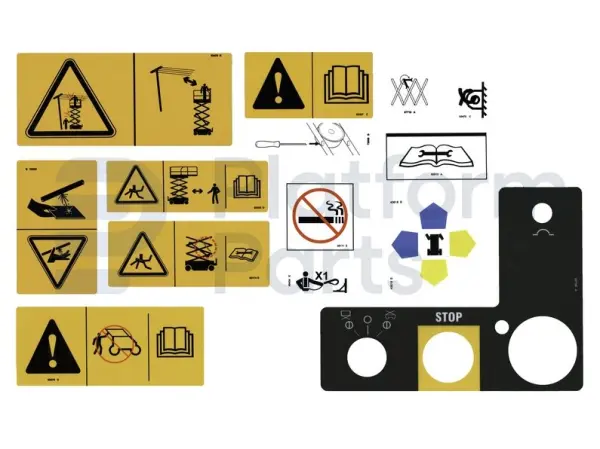 Autocollant kit, symbole, GS-90RT