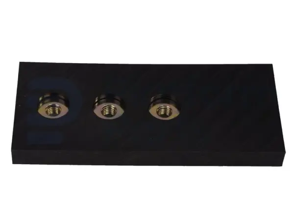 Wear pad 7X3X.625 w/nuts- OEM