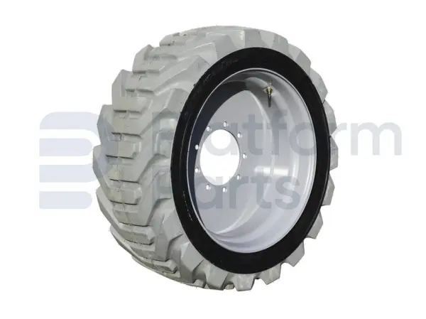 Non-marking tire + rim, foamed, LH