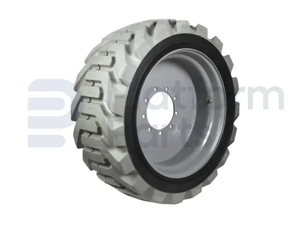 Non-marking tire + rim, foamed, RH