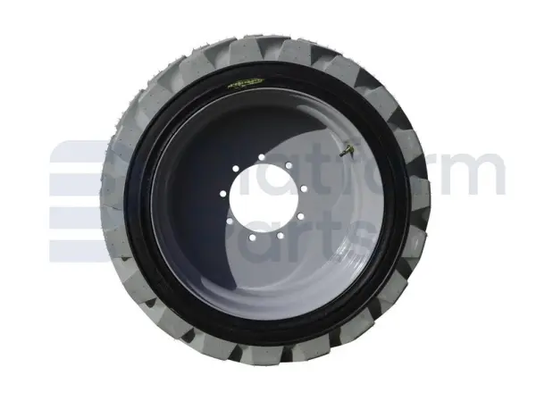 Non-marking tire + rim, foamed, RH