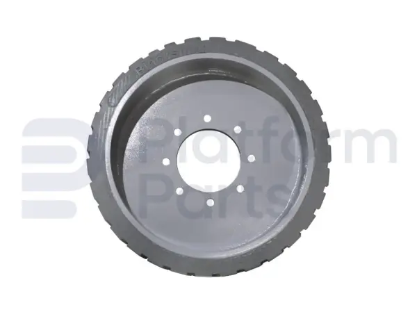 Non-marking wheel 'front'