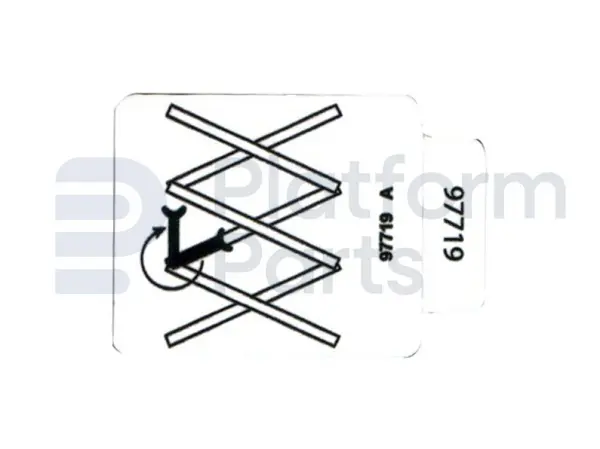 Sticker, veiligheidsarm