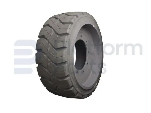 Non-marking wheel, rear
