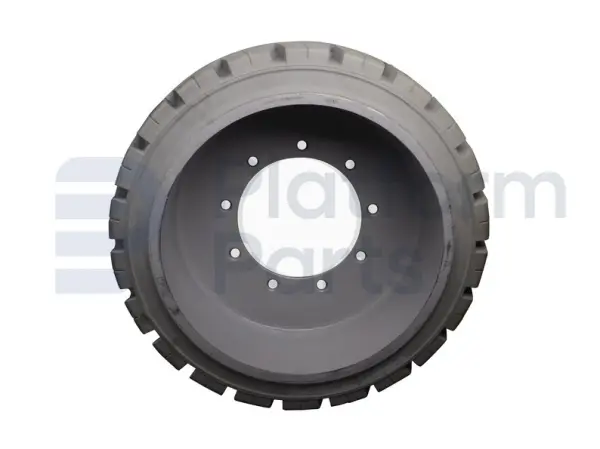 Non-marking wheel, rear