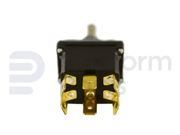 Toggle switch, (ON)-OFF-(ON), DPDT