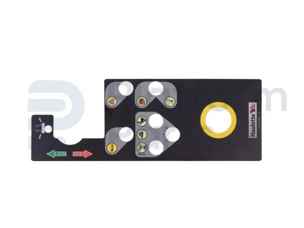 Decal, control, control box