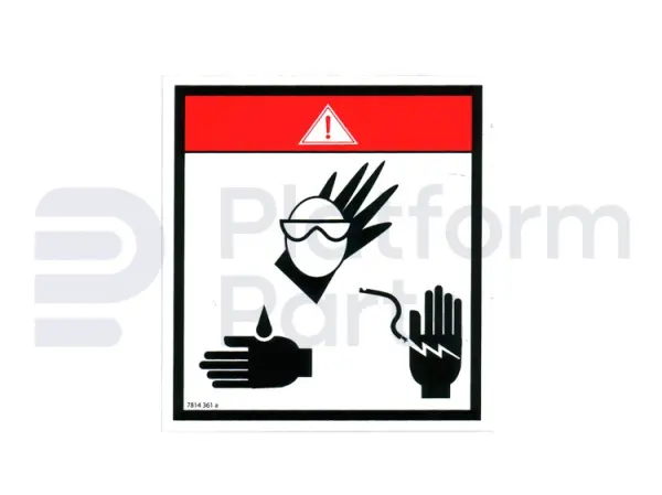 Decal, protective clothing