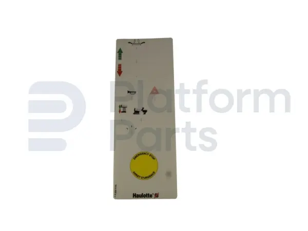 Decal, control, control box