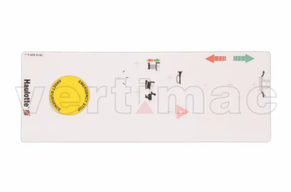 Decal, control, control box
