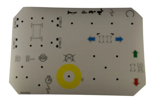 Decal, control, control box
