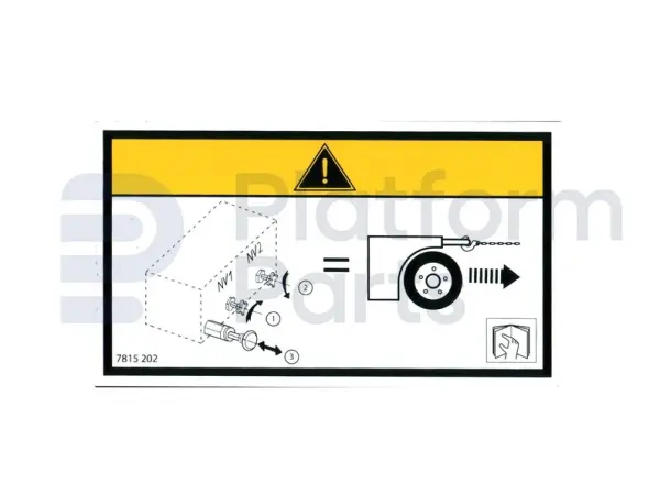 Decal, brake release