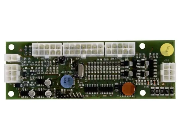 Electronic card, control box