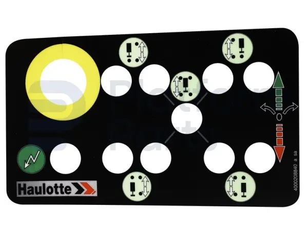 Decal, control, control box