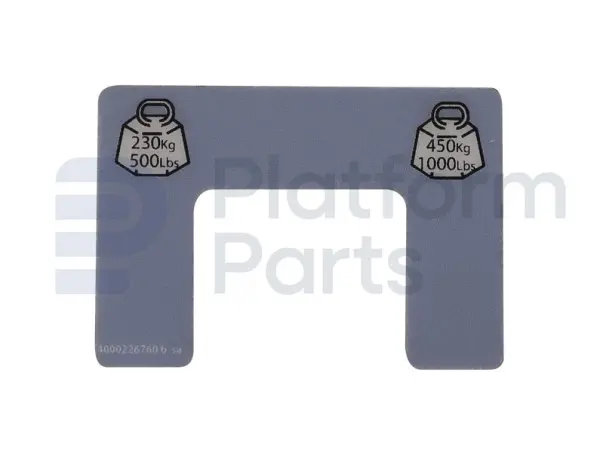 Decal, control, control box