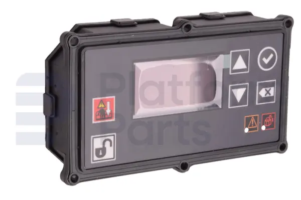 Electronic card, ground control, display