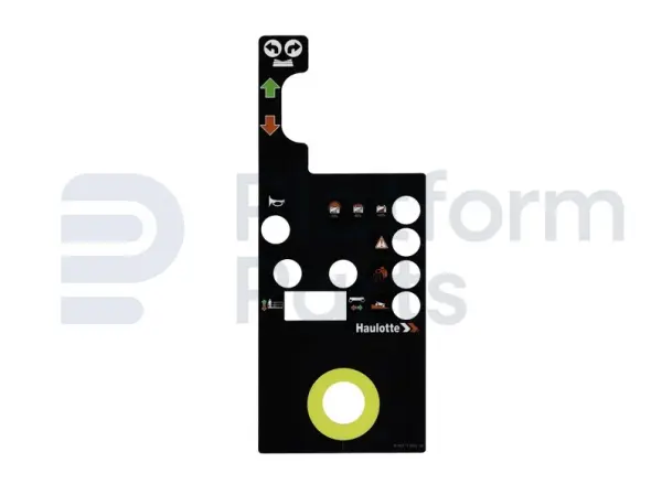 Sticker, bediening, control box