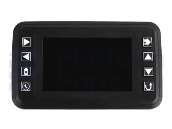 Electronic card, ground control, display