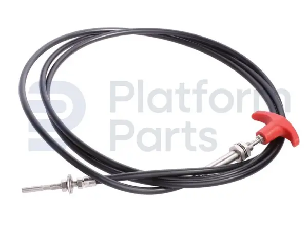 Emergency lowering cable